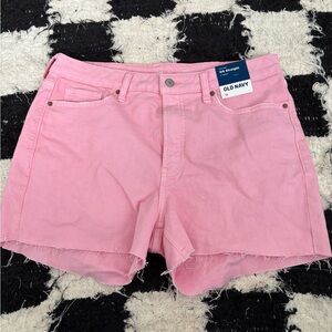 light pink old navy jean shorts